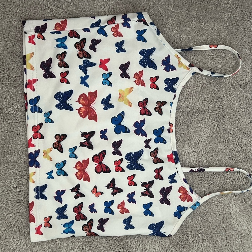 Butterfly crop top